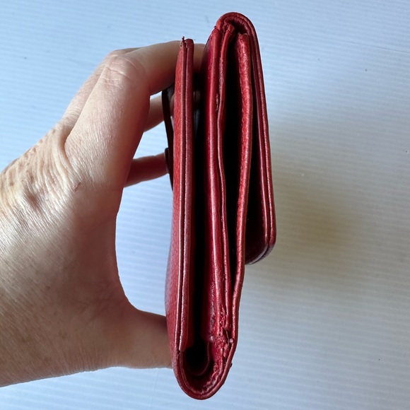 Authentic Chanel Red Caviar Leather Wallet - Picture 5 of 11